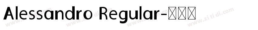 Alessandro Regular字体转换